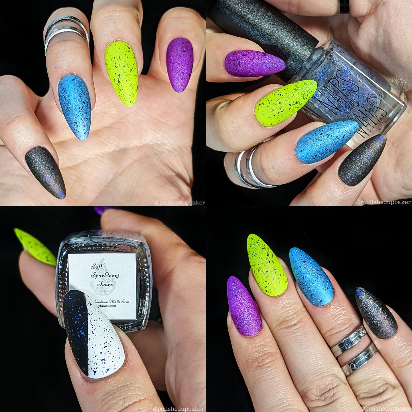 Shattered Emotions Matte Topper Trio