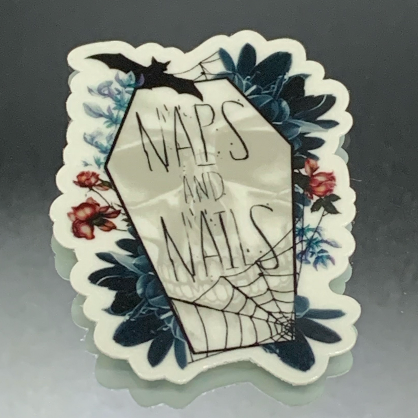 Naps and Nails Logo Stickers