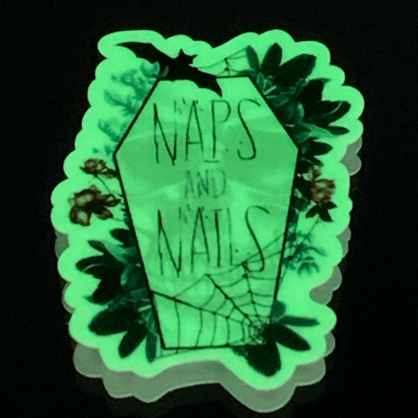 Naps and Nails Logo Stickers